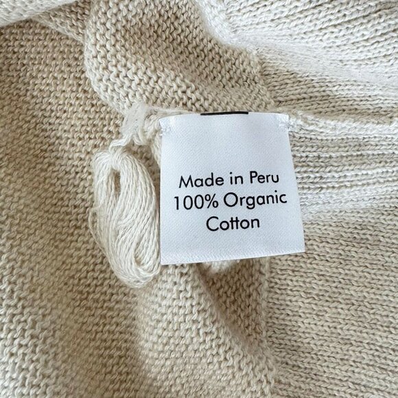 Indigenous Fair Trade Organic Cotton Crewneck Shortsleeve Summer Sweater XS NWOT - Picture 7 of 7